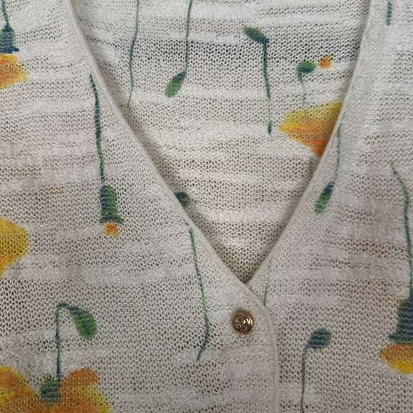 St.John Sport Knit Floral Twin Cardigan Set - Picture 3 of 16